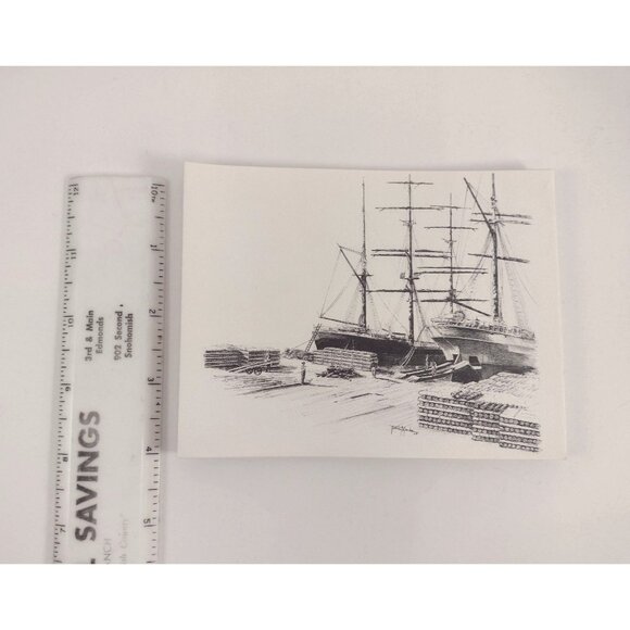 8 Hasty Note Cards Canadian Historical Drawings Art Prints Tonia Marks 1960s - Picture 15 of 16